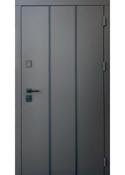 Двери Qdoors Стрит Лайт Металл песок 8019 краска/МДФ белая шагрень