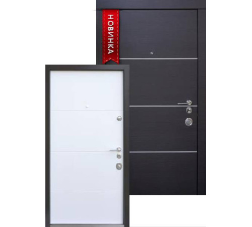 Входные Двери Авангард Горизонт AL 2 цвета "Qdoors"