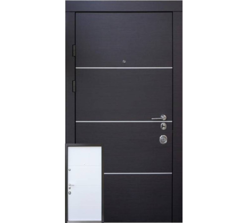 Входные Двери Авангард Горизонт AL 2 цвета "Qdoors"