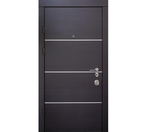 Вхідні Двері Авангард Горизонт-AL венге темний Qdoors