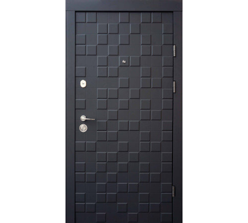 Входные Двери Онтарио софт черный/белый супермат Qdoors