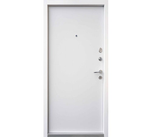 Входные Двери Онтарио софт черный/белый супермат Qdoors