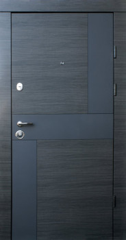 Двері Qdoors Преміум Стиль-М венге сірий горизонт АРТ/біле дерево