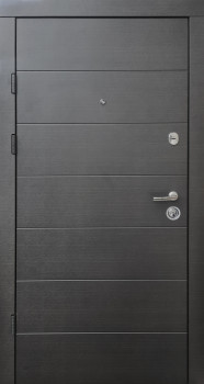Двері Qdoors Премиум Горизонталь венге темний горизонт/ваніль горизонт (біла коробка)