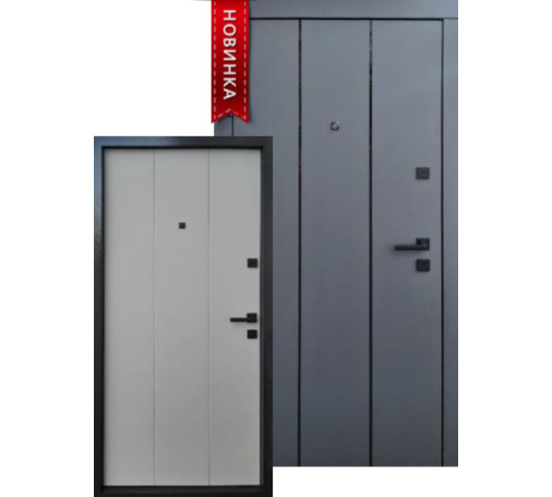 Двері Qdoors Премиум Вертикаль-АК 2 кольори