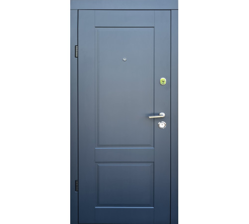 Входные Двери Эталон Соната антрацит/белое дерево "Qdoors"