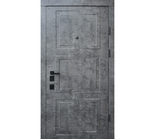 Входные Двери Авангард Порто мрамор темный/белая эмаль "Qdoors"