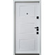 Входные Двери Авангард Порто мрамор темный/белая эмаль "Qdoors"