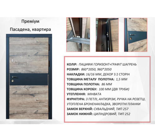Входные Двери Пасадена Премиум "Redfort"