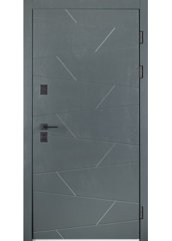 Двері Свея ArWood RAL 7016/ПВХ біле дерево Sarmak