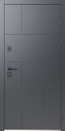 Двери Sarmak Эталон-Термо Нота ArWood RAL 7016/vin антрацит