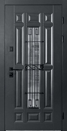 Двери Sarmak Люкс-Термо Астория ArWood RAL 7016/vin белое дерево