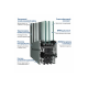 Алюмінієве вікно Reynaers MasterLine 8 HI+ з підвищеною теплоізоляцією глухе 3000*2000 мм