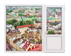 Балконний блок Steko S700 з глухим панорамним вікном до підлоги 2100 x 2000 мм