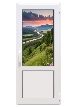 Металлопластиковые двери Steko S500 поворотно-откидное 700 x 2100 мм