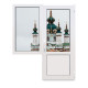 Балконный блок Veka Softline с глухим окном и поворотно-откидной дверью 1800 x 2100 мм
