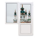 Балконный блок Veka Softline с глухим окном и поворотно-откидной дверью 1800 x 2100 мм