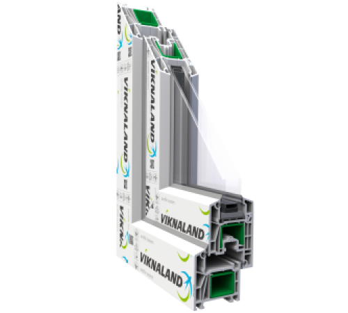 Металлопластиковые двери Viknaland B58-5K 800 x 2000 мм