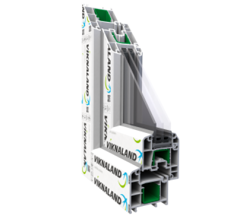Металопластикові двері Viknaland B70-3K 800 x 2000 мм