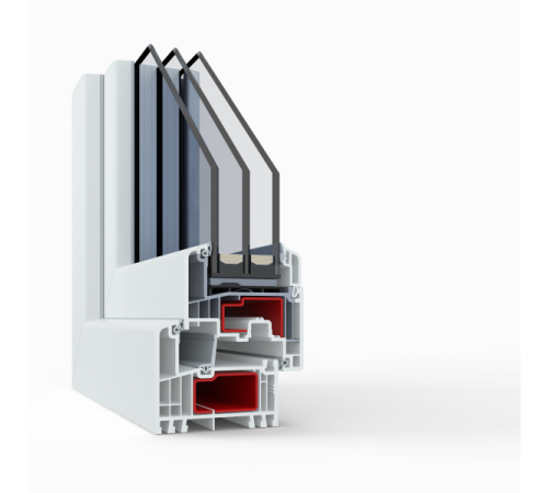 Металопластикові двері Viknaroff Gealan S9000 800 x 2000 мм