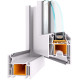 Металопластикові двері WDS 5S 900 x 2200 мм