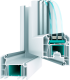 Металопластикові двері WDS 6S 800 x 2000 мм