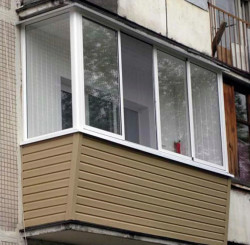Балкон пластиковый WDS, Г-образный, 3000x2000 мм
