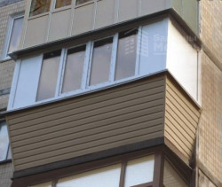 Балкон під ключ з виносом WDS, Г-подібний