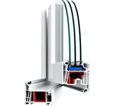 Металопластикові двері WHS Halo 72 800 x 2000 мм