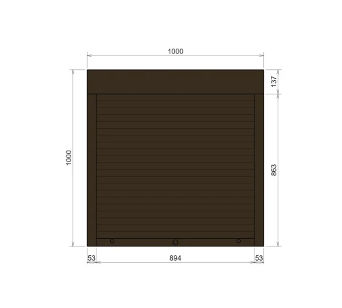 Захисні Захисні алюмінієві ролети Comfort Line 1000-1000 мм P55