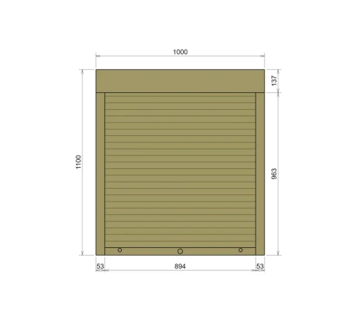 Захисні Захисні алюмінієві ролети Comfort Line 1000-1100 мм P55