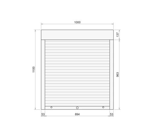 Захисні Захисні алюмінієві ролети Comfort Line 1000-1100 мм P55