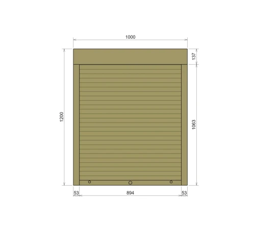Захисні Захисні алюмінієві ролети Comfort Line 1000-1200 мм P55