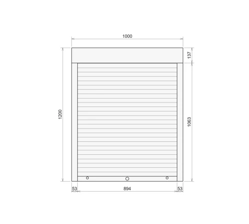 Захисні Захисні алюмінієві ролети Comfort Line 1000-1200 мм P55