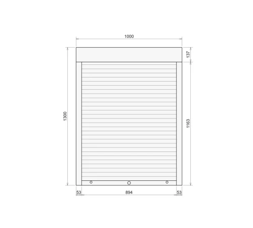 Захисні Захисні алюмінієві ролети Comfort Line 1000-1300 мм P55