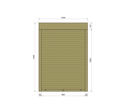 Захисні Захисні алюмінієві ролети Comfort Line 1000-1400 мм P55