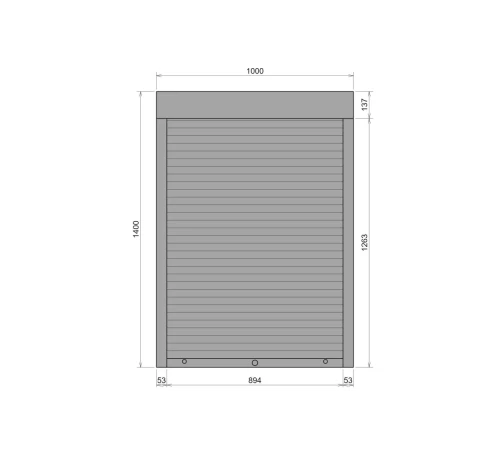 Захисні Захисні алюмінієві ролети Comfort Line 1000-1400 мм P55