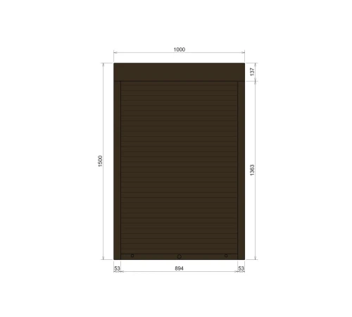 Захисні Захисні алюмінієві ролети Comfort Line 1000-1500 мм P55