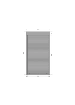Захисні алюмінієві ролети Comfort Line 1000-1800 мм P55