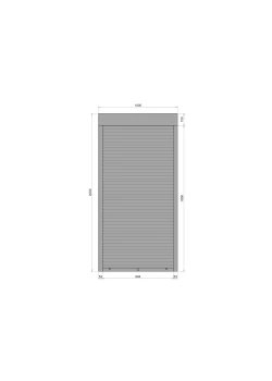 Захисні алюмінієві ролети Comfort Line 1000-2000 мм P55