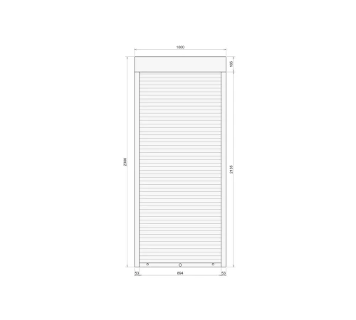 Захисні Захисні алюмінієві ролети Comfort Line 1000-2300 мм P55