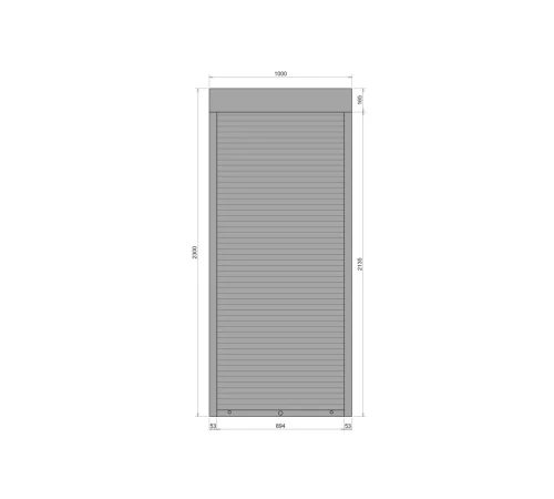 Захисні Захисні алюмінієві ролети Comfort Line 1000-2300 мм P55