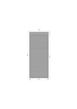 Захисні алюмінієві ролети Comfort Line 1000-2400 мм P55