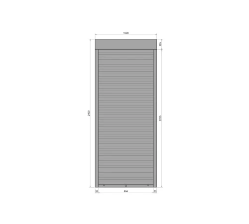 Захисні Захисні алюмінієві ролети Comfort Line 1000-2400 мм P55
