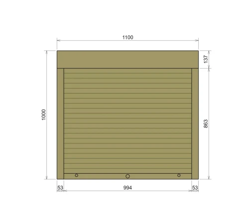 Захисні Захисні алюмінієві ролети Comfort Line 1100-1000 мм P55