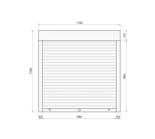 Захисні Захисні алюмінієві ролети Comfort Line 1100-1100 мм P55
