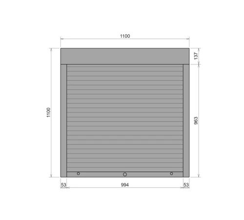 Захисні Захисні алюмінієві ролети Comfort Line 1100-1100 мм P55