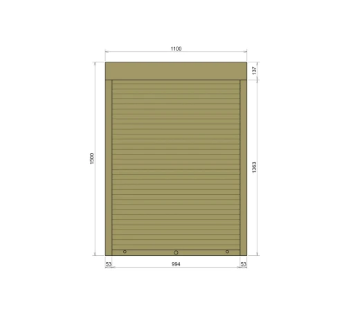 Захисні Захисні алюмінієві ролети Comfort Line 1100-1500 мм P55