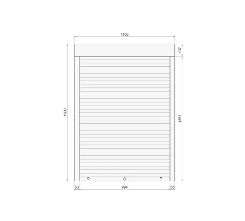 Захисні Захисні алюмінієві ролети Comfort Line 1100-1500 мм P55