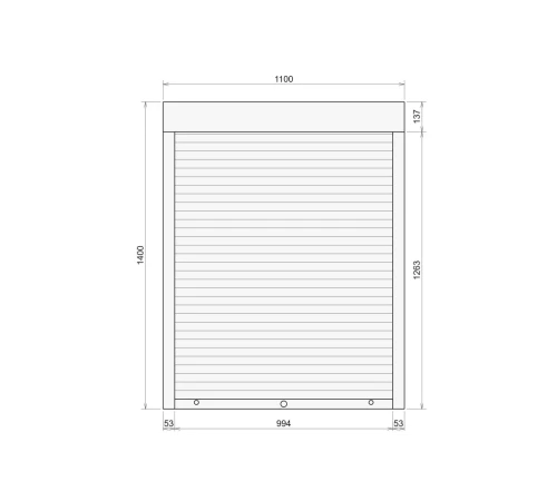Захисні Захисні алюмінієві ролети Comfort Line 1100-1400 мм P55